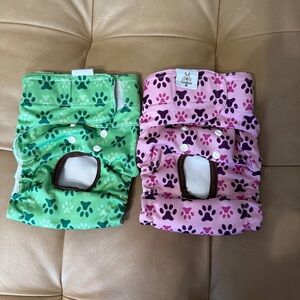2 small size Dog diaper